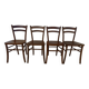 4 Lutherrma brand bistro chairs in their patinas – Very good condition