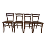 4 Lutherrma brand bistro chairs in their patinas – Very good condition