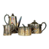 Service à café et à thé ancien en argent plaqué par Elkington & Co, années 1880