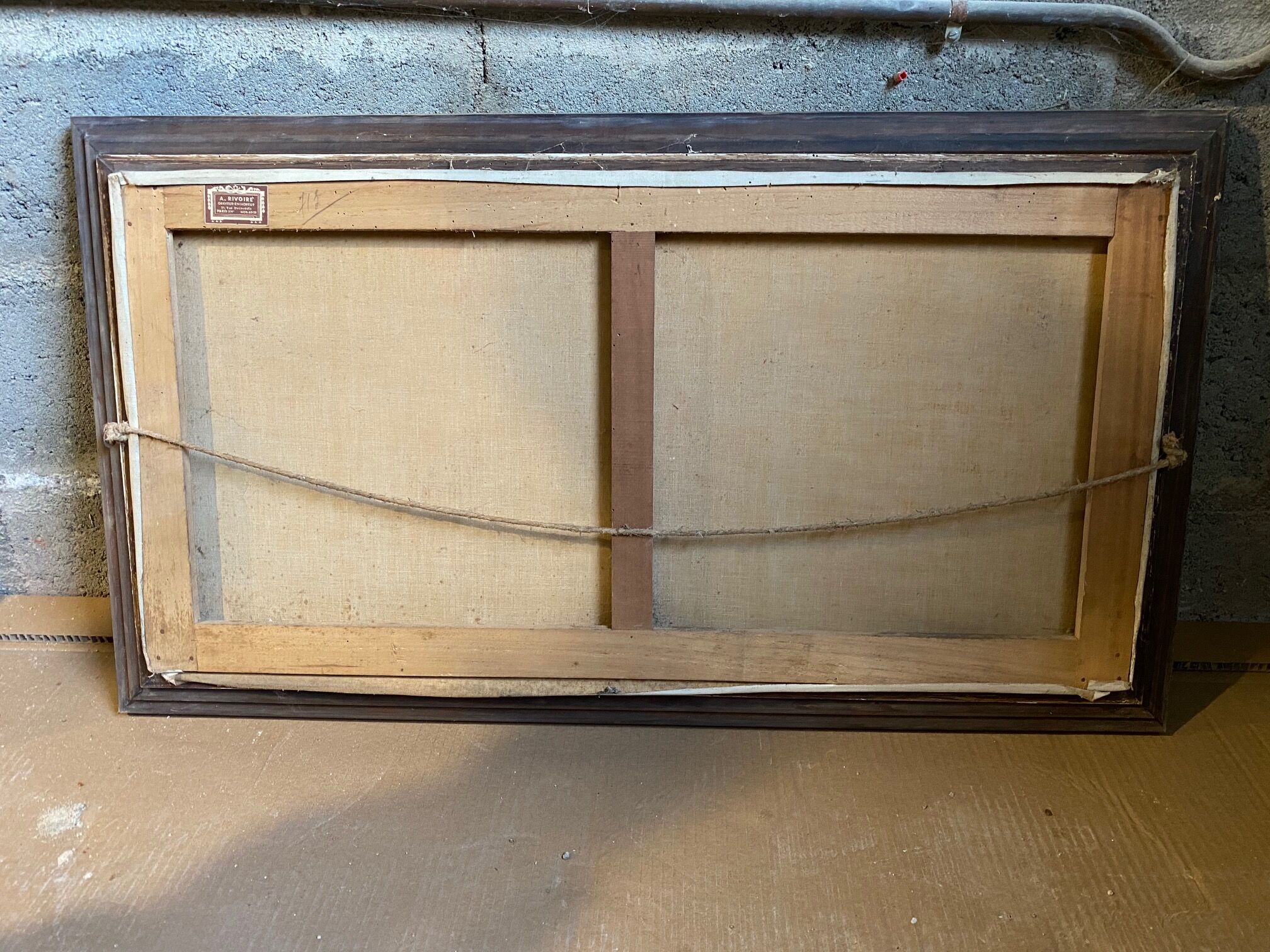 Painting on canvas flowers signed