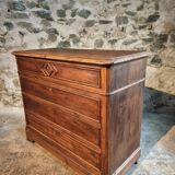 Antique French pine chest of drawers, early 1900s