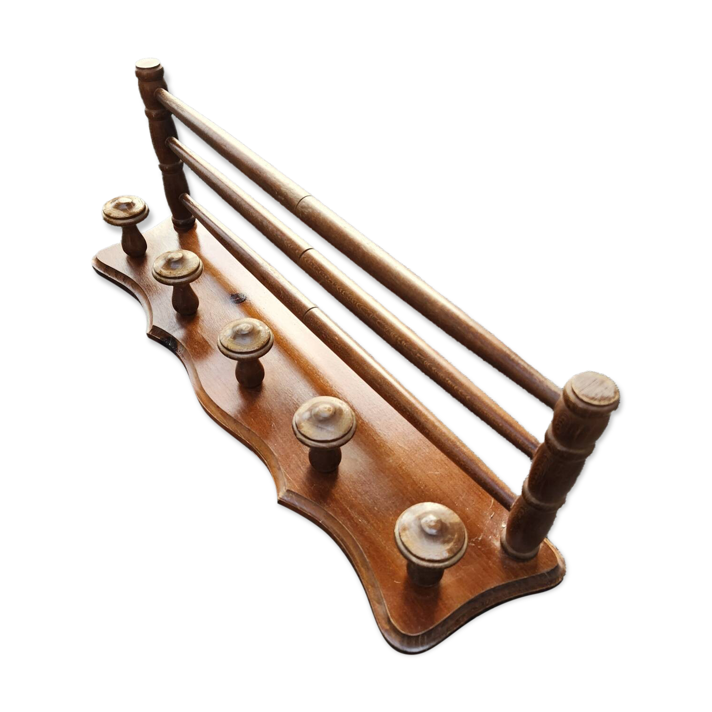 Antique wall coat rack