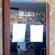 60s 70s teak mirror