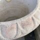 4 Médicis vases in concrete and 4 bases