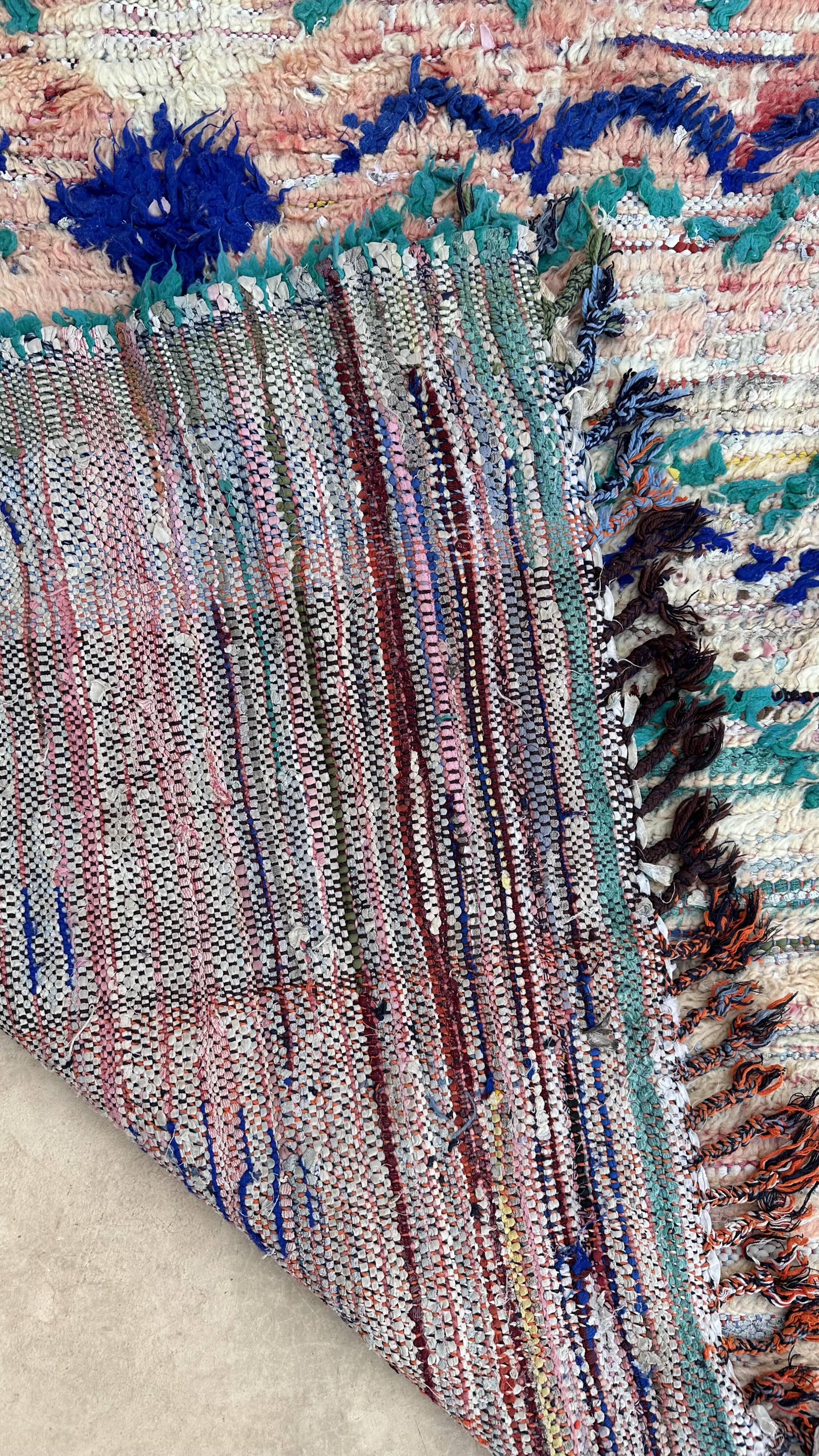 Colorful boujad Moroccan rug - 115 x 239 cm