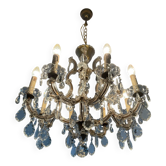 Antique Venetian chandelier with crystal tassels