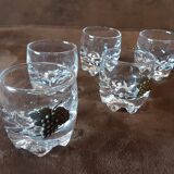 Set of 5 digestif glasses