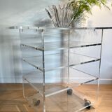 Desserte/Meuble-TV plexiglas transparent