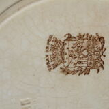 2 dessert plates in Jules Old - Co Terre de iron model Bordeaux diam 20.5 cm