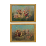 Pair of paintings Venus and Apollo
