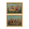 Pair of paintings Venus and Apollo