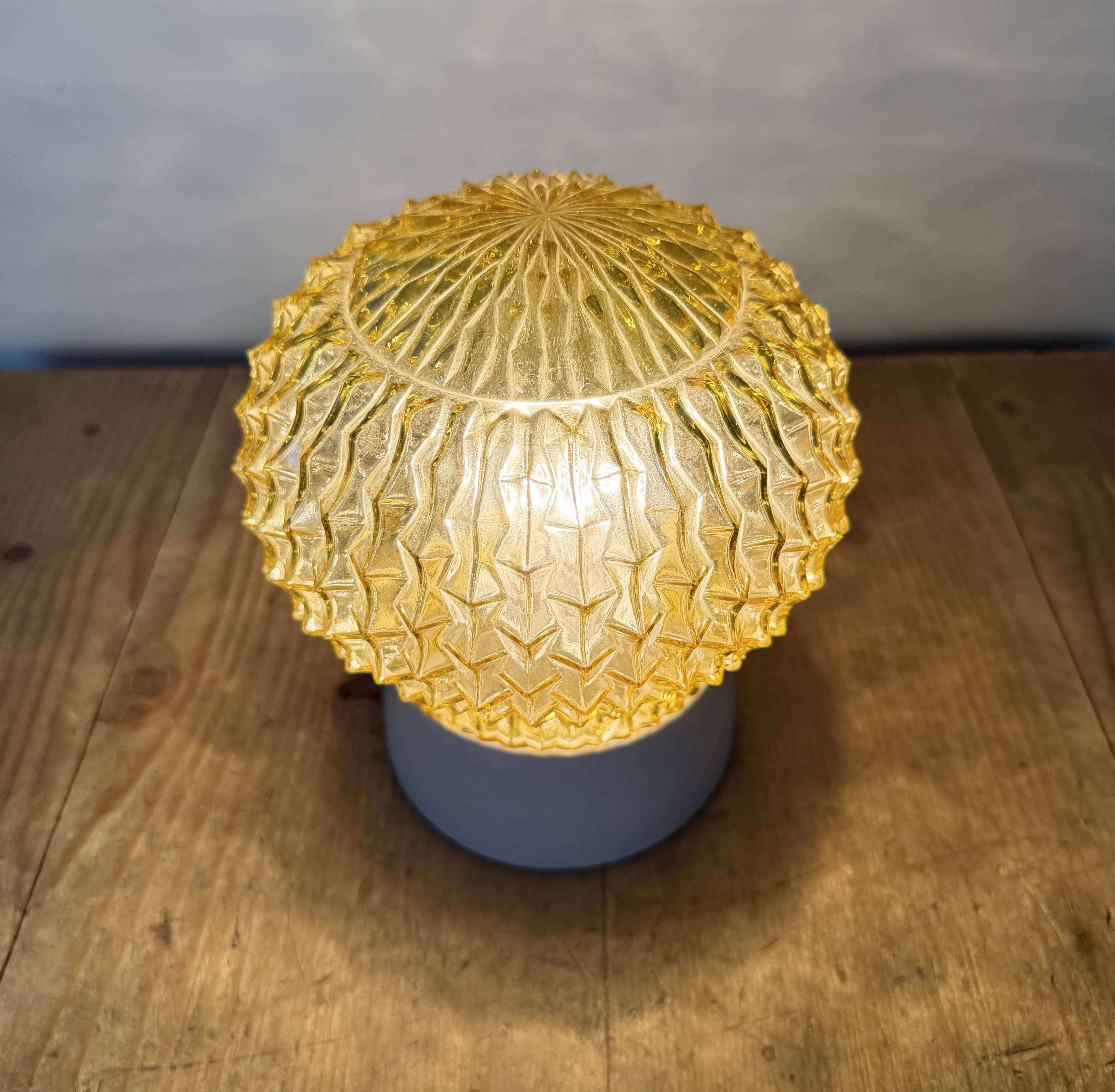 Vintage White Porcelain Ceiling Light, 1970s