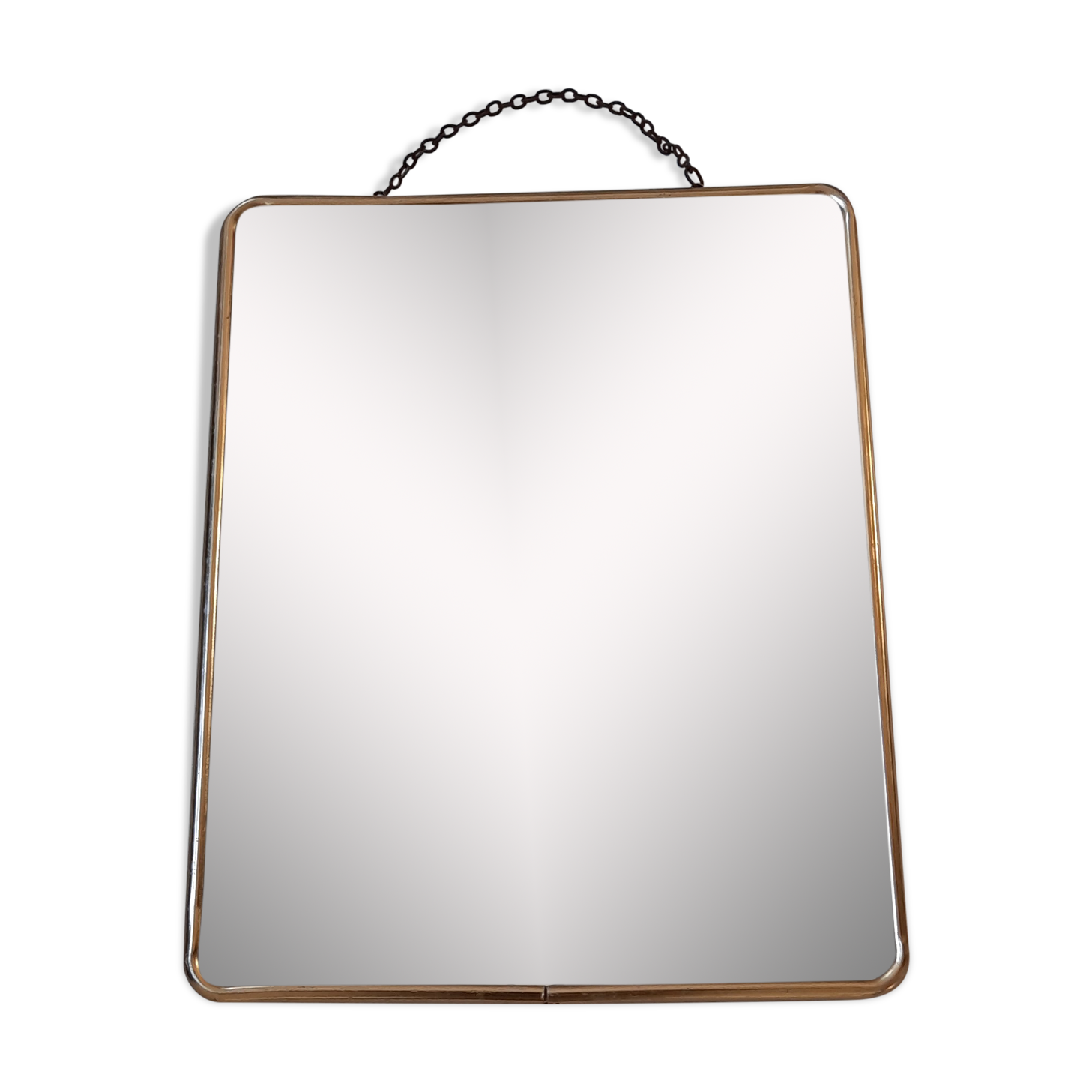 Golden barber mirror