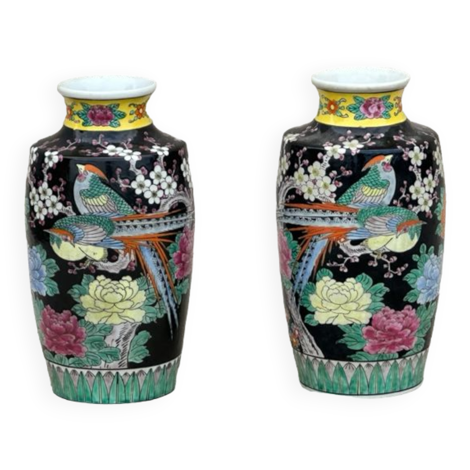 Pair of porcelain vases