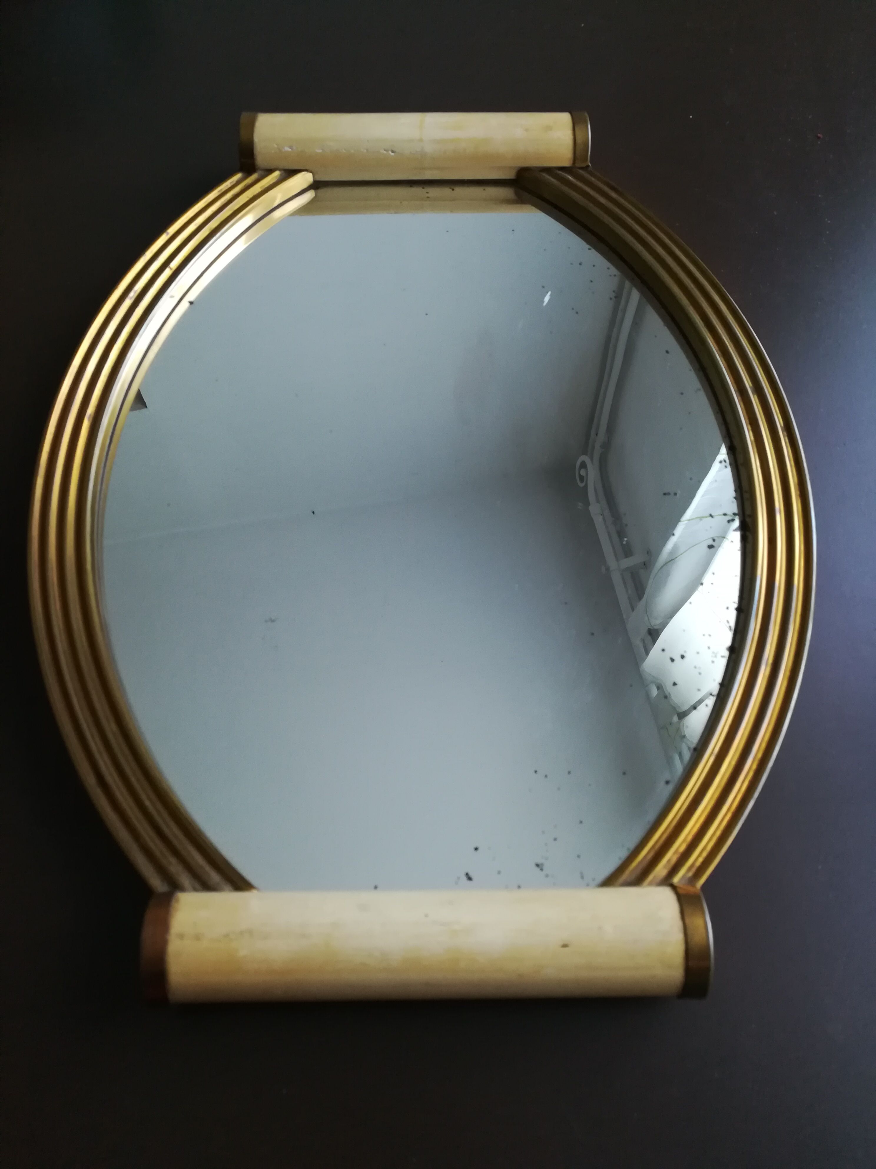 Plateau miroir art déco
