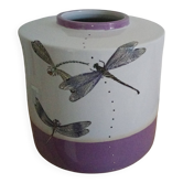 Large vase with dragonflies by Fabienne Jouvin. Asiatides 1999