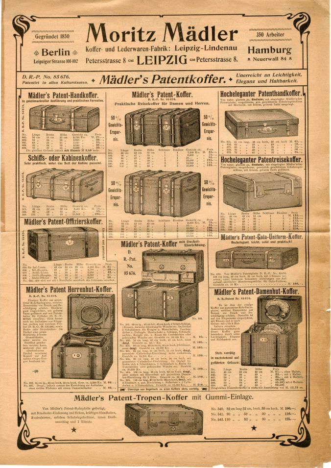 Malle - Early 19th Moritz Madler Early Travel Case