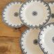 Service de 8 assiettes vintage en Terre de Fer