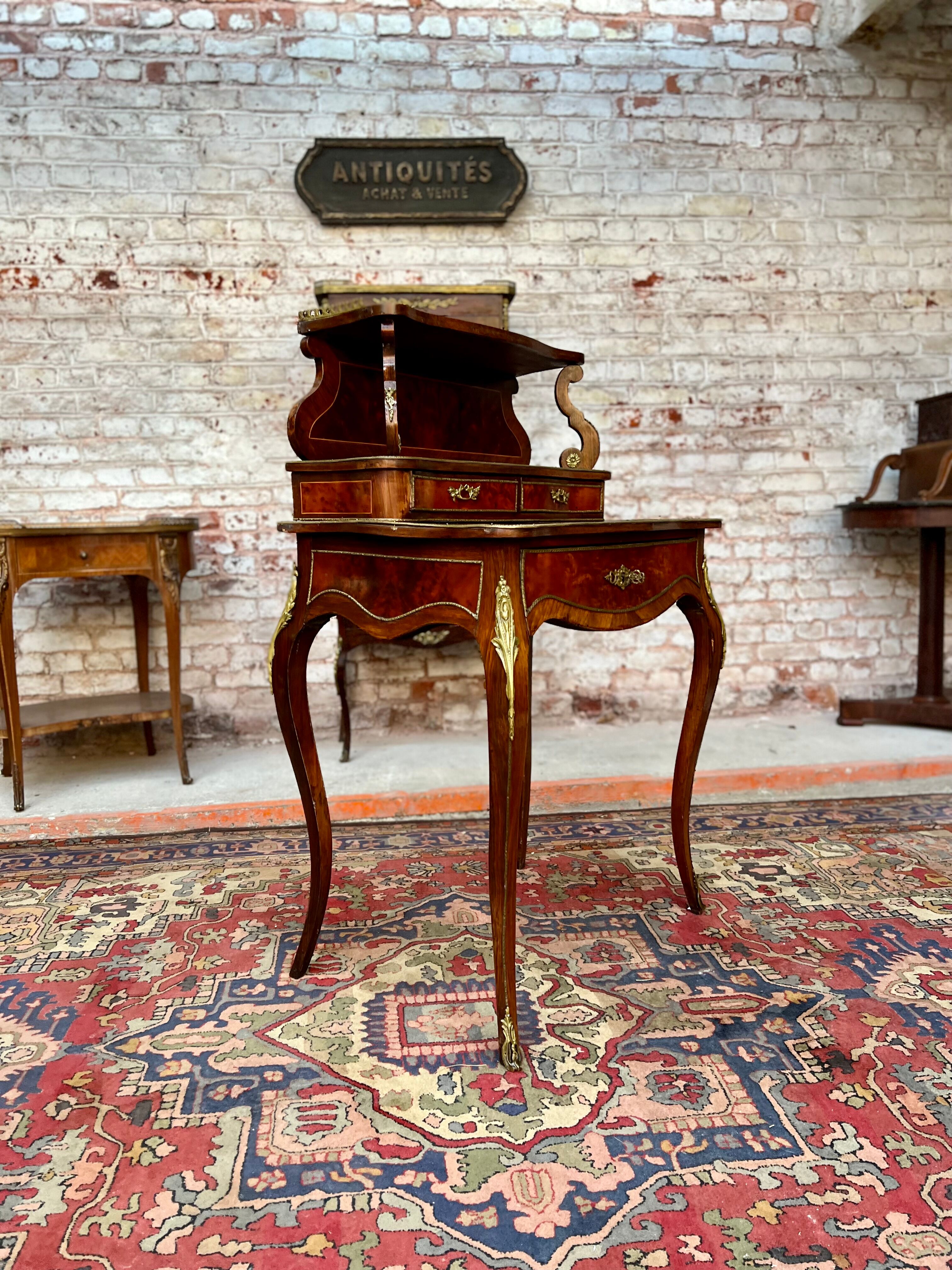 Lady Stepped Office Louis XV Style XIX Century