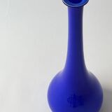 Large Murano blown glass bud vase, cobalt blue, 50cm