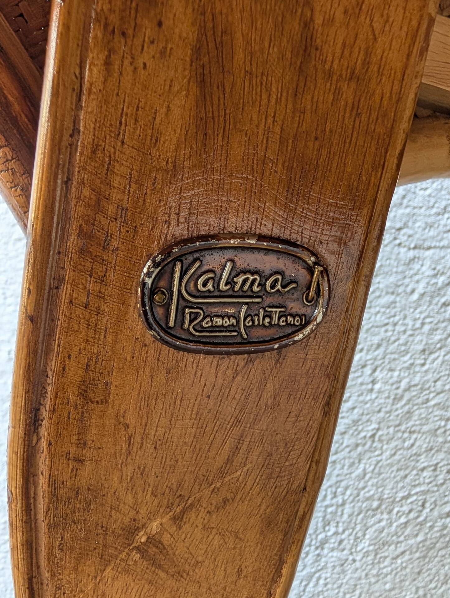 Kalma rattan secretary desk – Ramón Castellano, 1970s