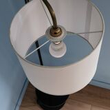 Black and brass floor lamp from the 50s