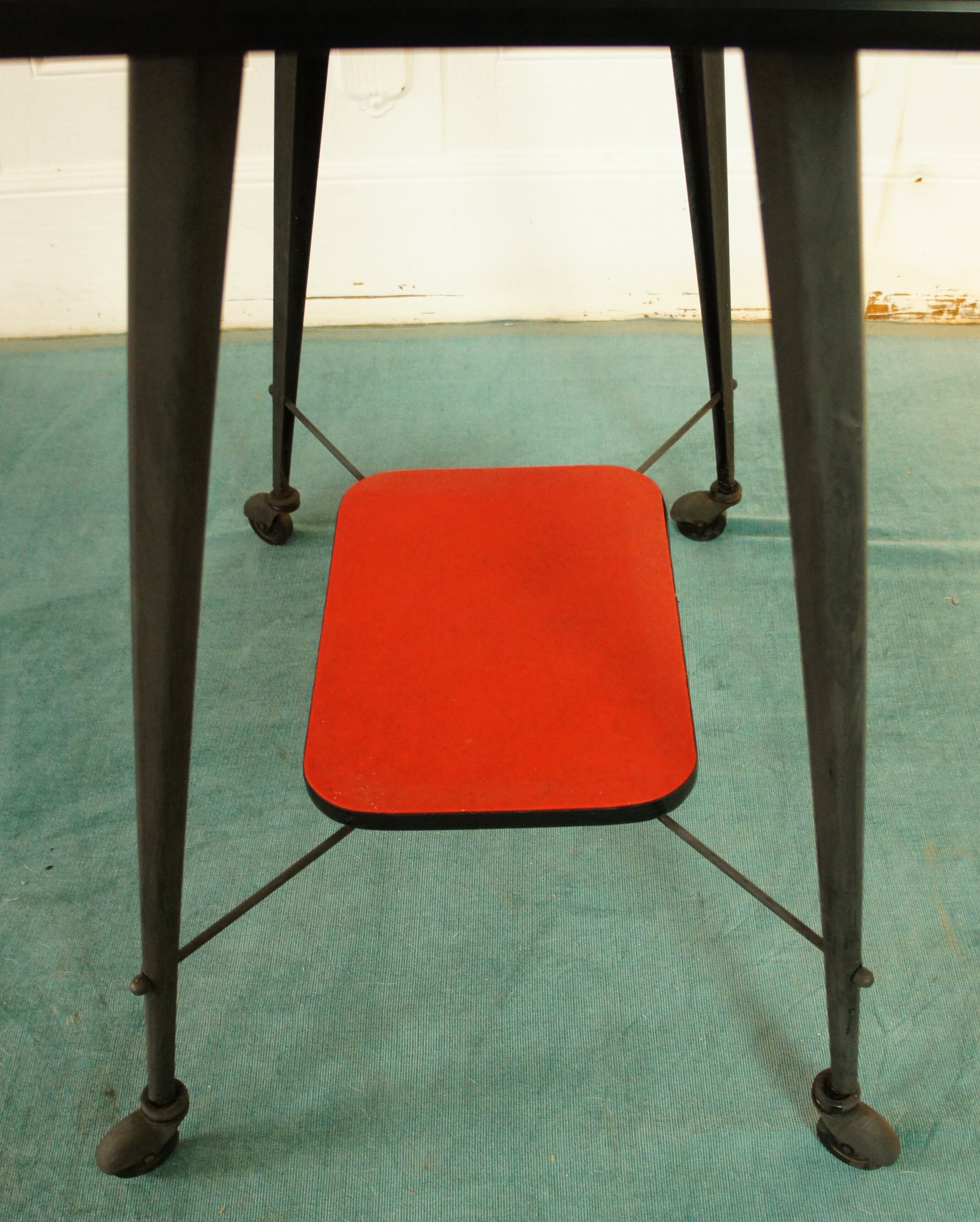 Desserte feet compass folded black steel - skai