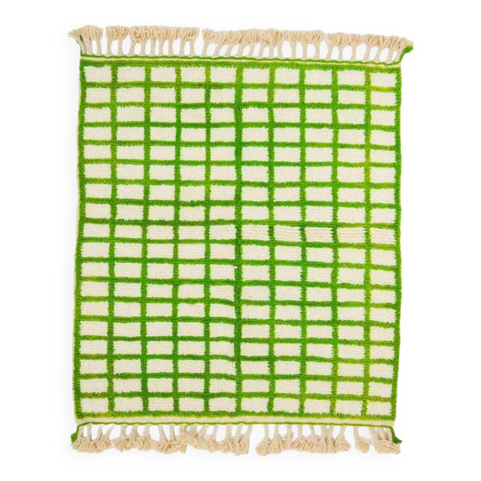 Traditional hand-woven Beni Ouraine rug, size 150 x 250 cm