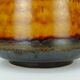 large 60s VASE ceramic model no. 1109/1 amber with red and brown