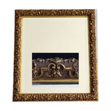 Golden Wood Type Mirror With Berain Decoration