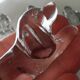 Antique glass knife rest