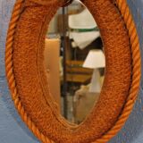 Miroir corde "Licol" 1950s 65x37cm