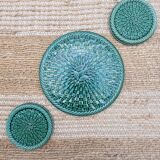 Barbotine coasters and bottle coasters