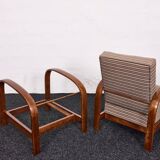 Fauteuils Art Déco hongrois, modèle 445, Szék és Faárugyár, Hongrie 1930
