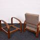 Fauteuils Art Déco hongrois, modèle 445, Szék és Faárugyár, Hongrie 1930
