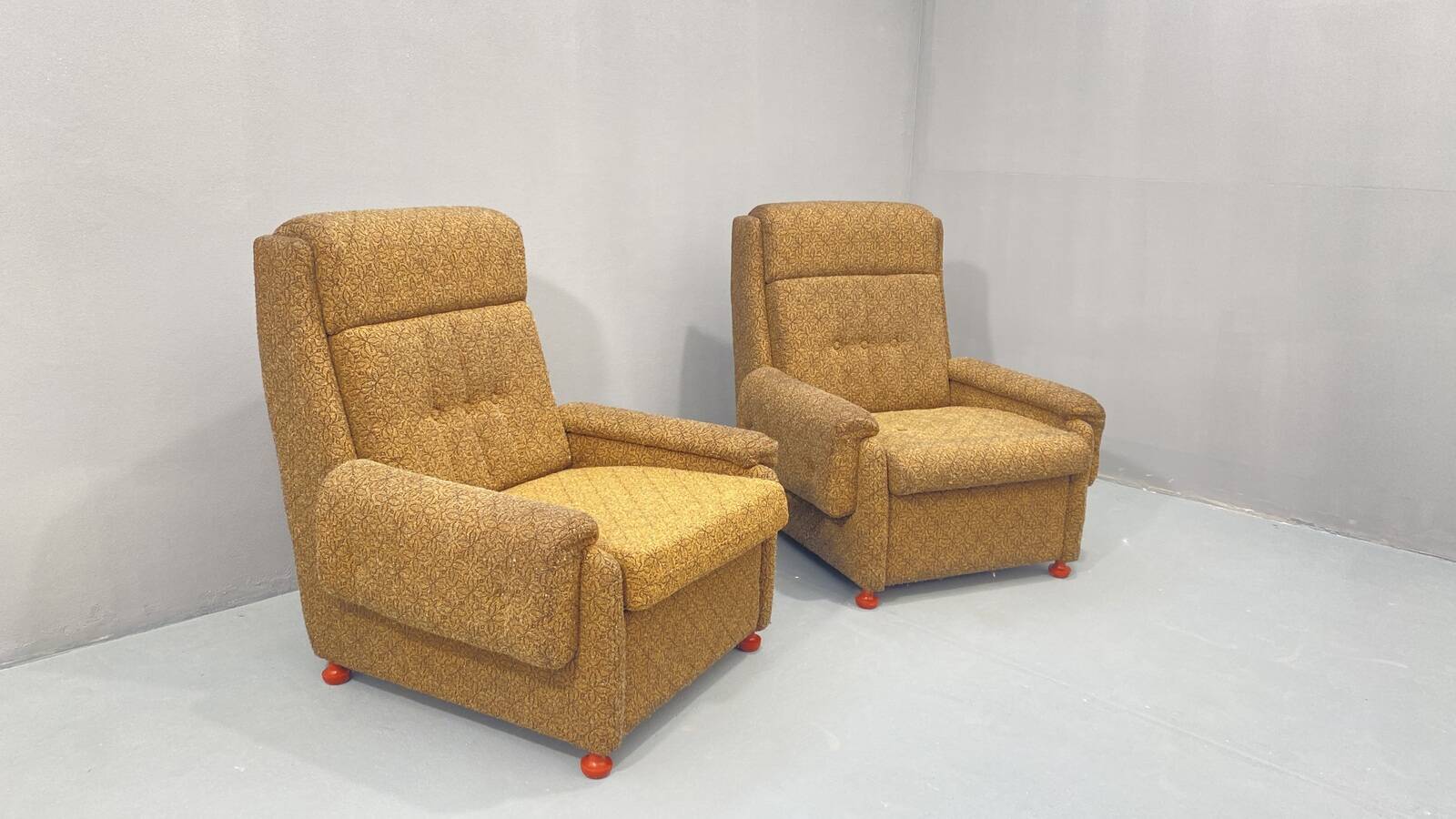 Eastern bloc Vintage armchairs, 1980´s, Czechoslovakia