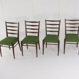 Set van 4 Pastoe ST09 teak stoelen 'Bilderdijk'