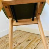 Green scandinavian wooden chairs 60/70