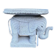 Wicker elephant side table