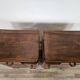 Art Decò bedside tables in walnut burl