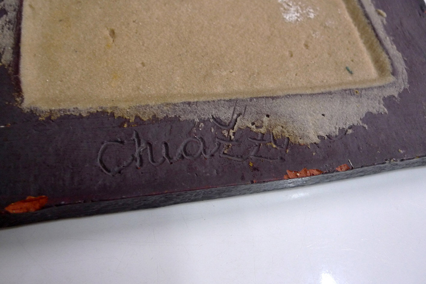 Robert Chiazzo ceramic mirror 28x24cm