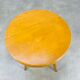 Tabouret tripode bois blond vintage