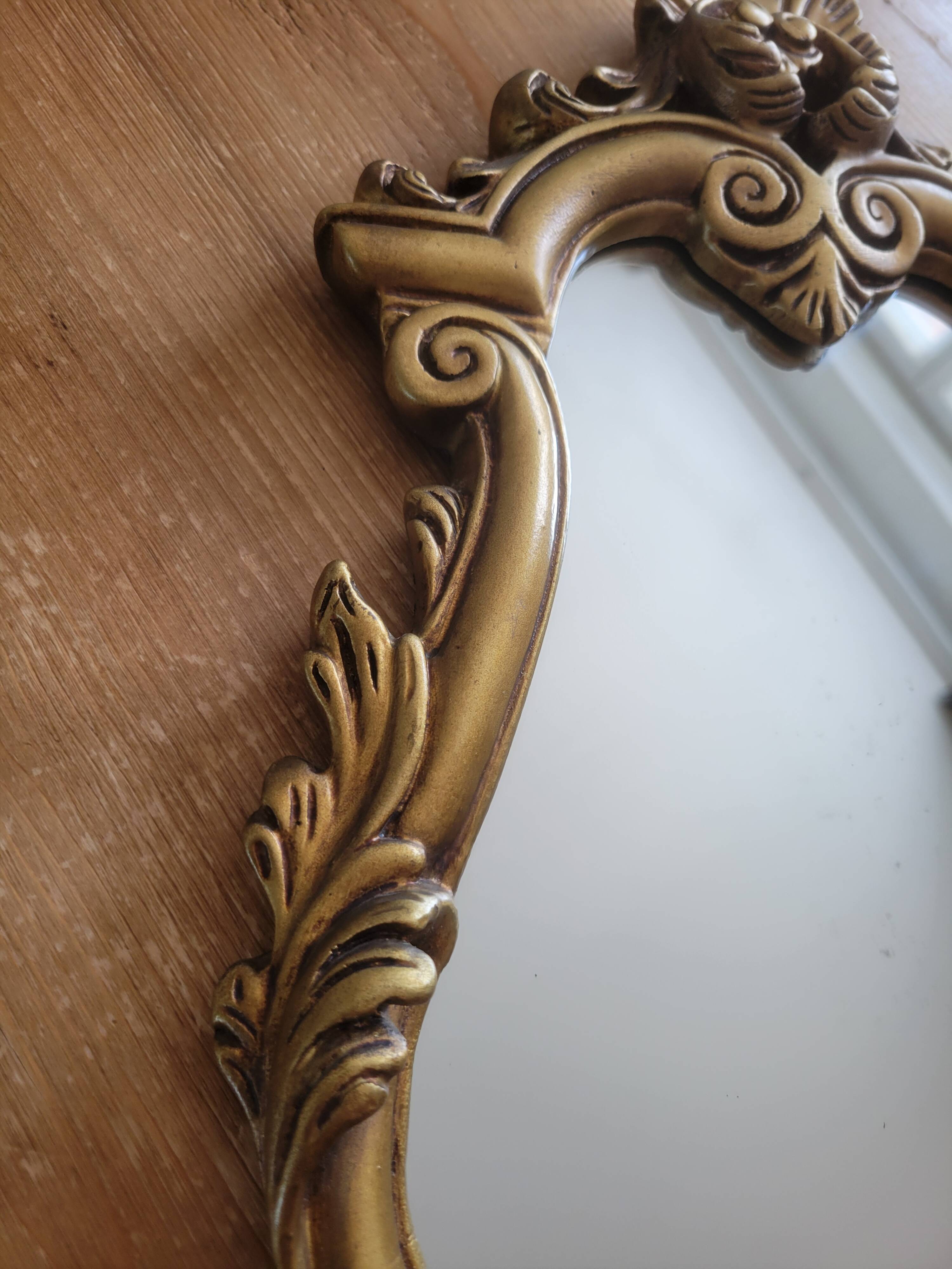 Vintage gilded wooden mirror
