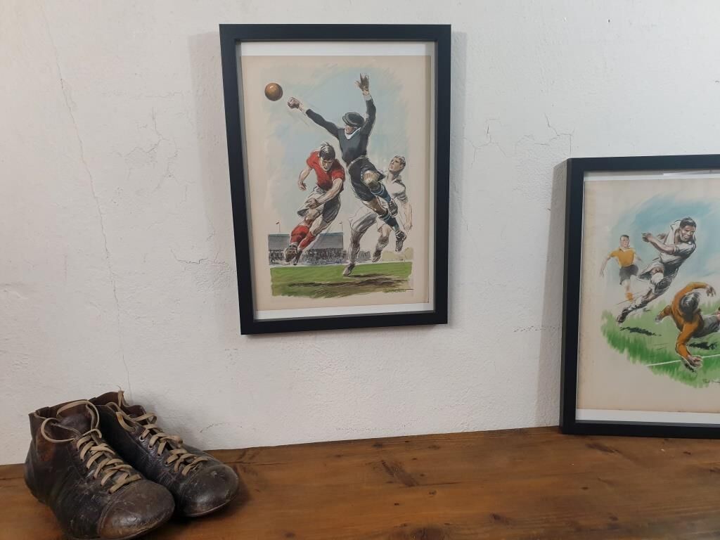 Illustration of Foot 40s - Vintage Sport