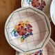 5 soup plates in Grasse earthenware, HBCM (Hippolyte Boulenger, Creil Montereau)