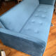 Sofa bed sofa bed, steel blue velvet (Made.com
