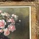 Ivan de Leur "Still Life with Roses". Oil on canvas. Belgium. Mid-20th century. 100x130 cm.