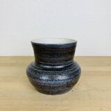 Blue ceramic vase from the 50s, Accolay style