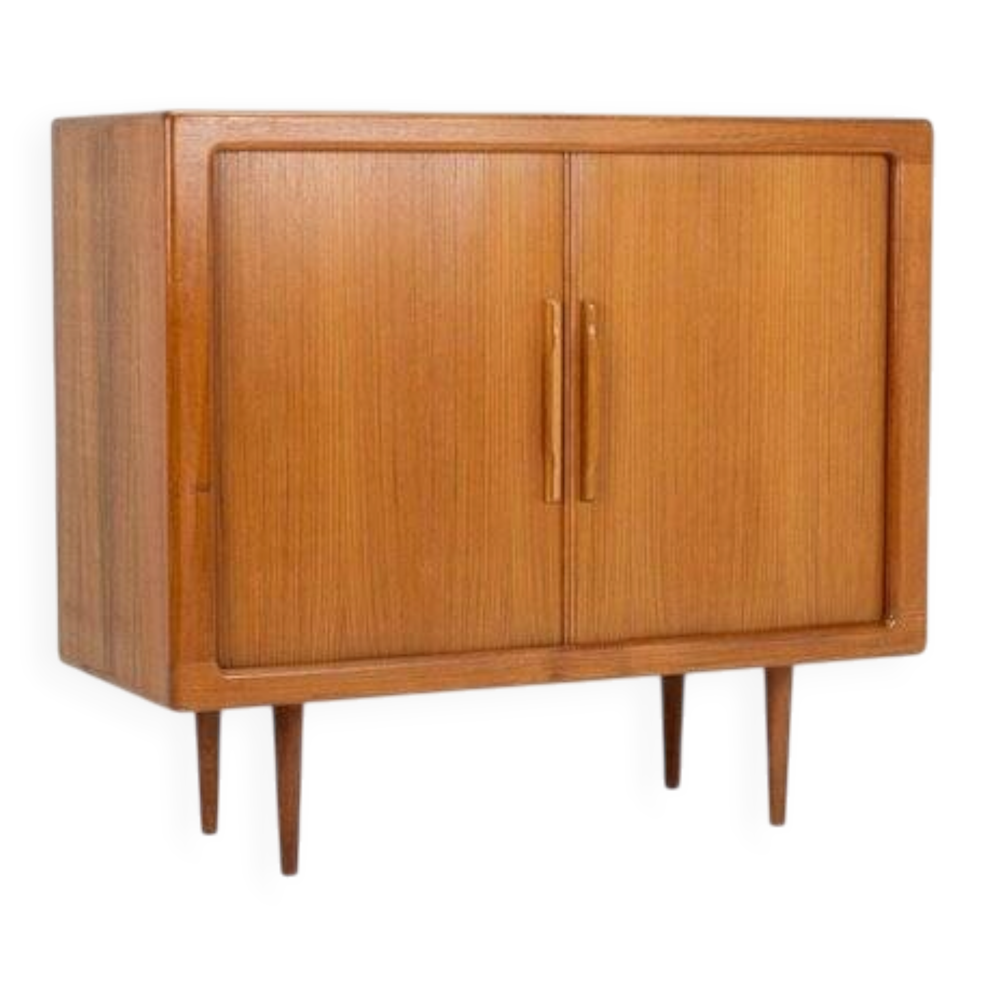 Danish teak sideboard with tambour doors, 1960s