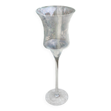 Vase en verre sur pied en coupe de champagne 100cm